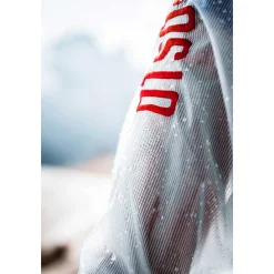 Store OTSO Waterproof Jacket - White & Fluo Pink