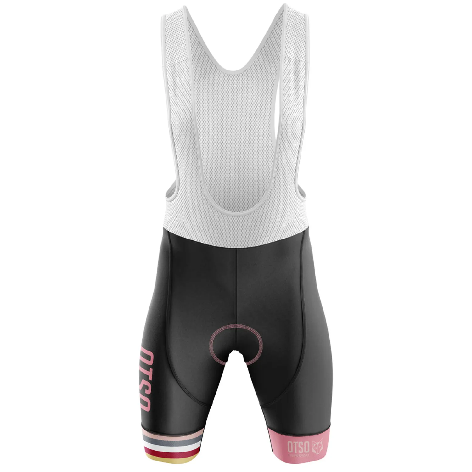 Sale OTSO WOMEN'S CYCLING BIB SHORT STRIPES SILVER GREY