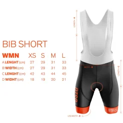Online OTSO WOMEN'S CYCLING BIB SHORT STRIPES TURQUOISE