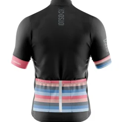 Cheap OTSO WOMEN'S SHORT SLEEVE CYCLING JERSEY STRIPES BLACK -