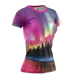 Shop OTSO Women's Short Sleeve Shirt Auroras Boreales -