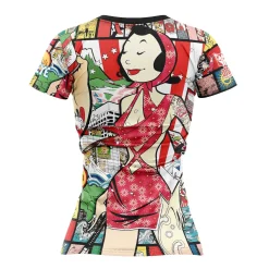 Outlet OTSO Women's Short Sleeve Shirt Almond Blossom -