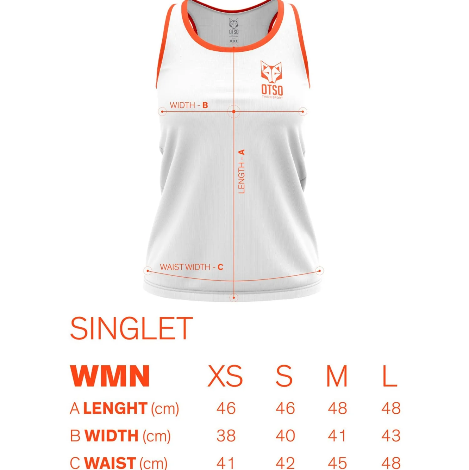 Store OTSO Women's Singlet Colors -